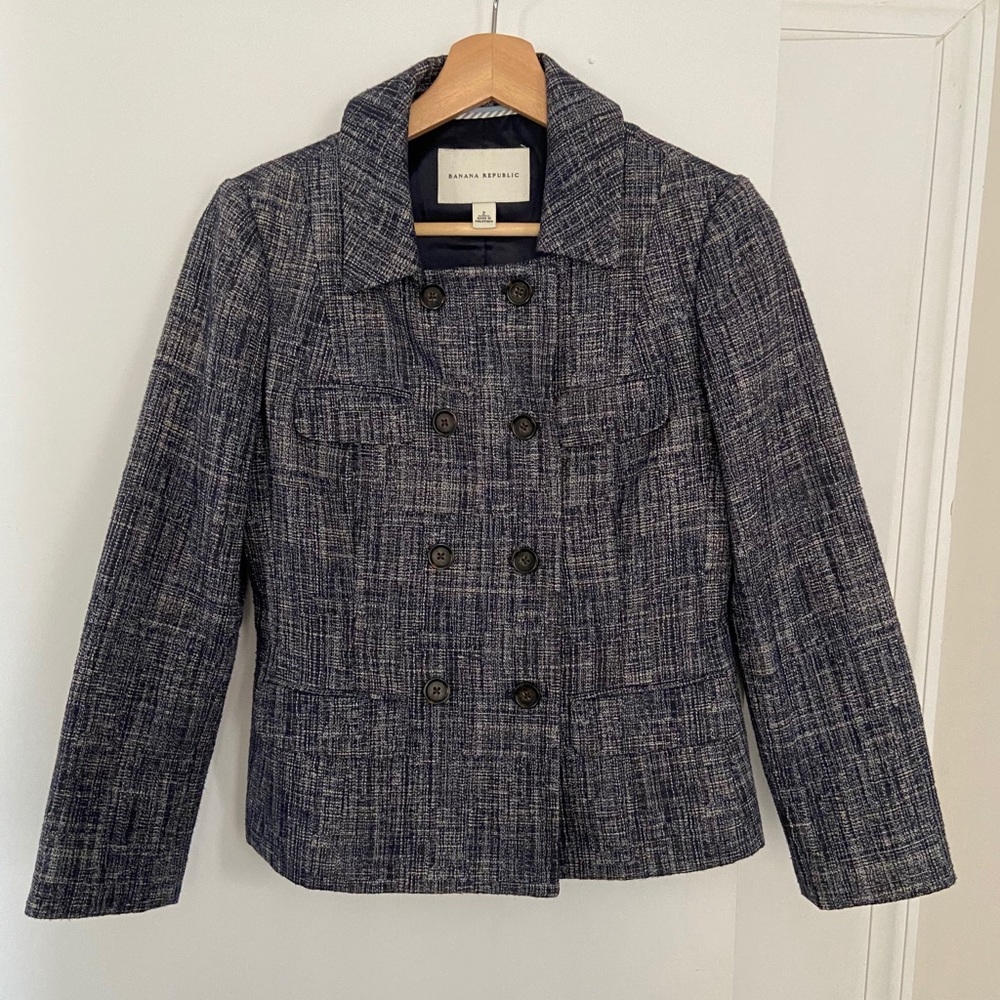 BANANA REPUBLIC Tweed Double Buttoned Jacket